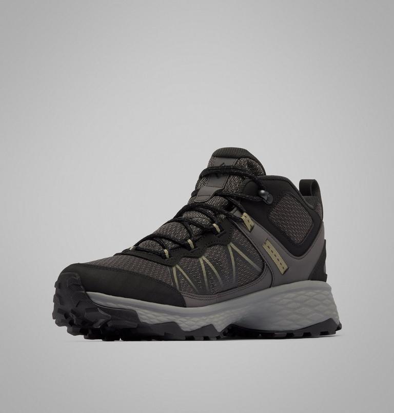 Men's Peakfreak Rush Mid Outdry Hiking Shoe, Color: Dark Grey, Stone Green, image 7