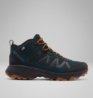 Men's Peakfreak Rush Mid Outdry Hiking Shoe, Color: Blue Spruce, Caramel, image 1