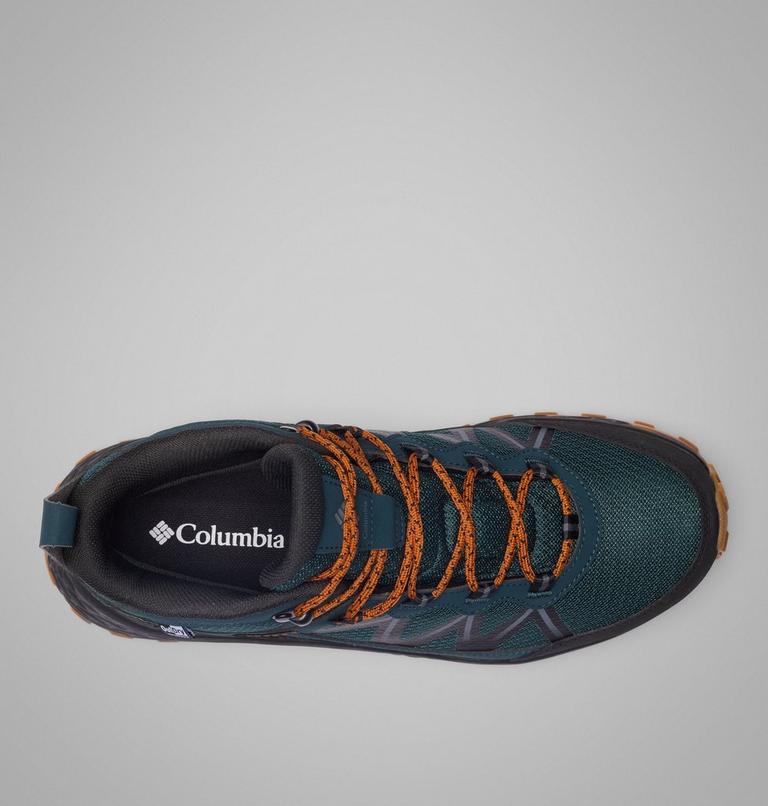 Men's Peakfreak Rush Mid Outdry Hiking Shoe, Color: Blue Spruce, Caramel, image 4