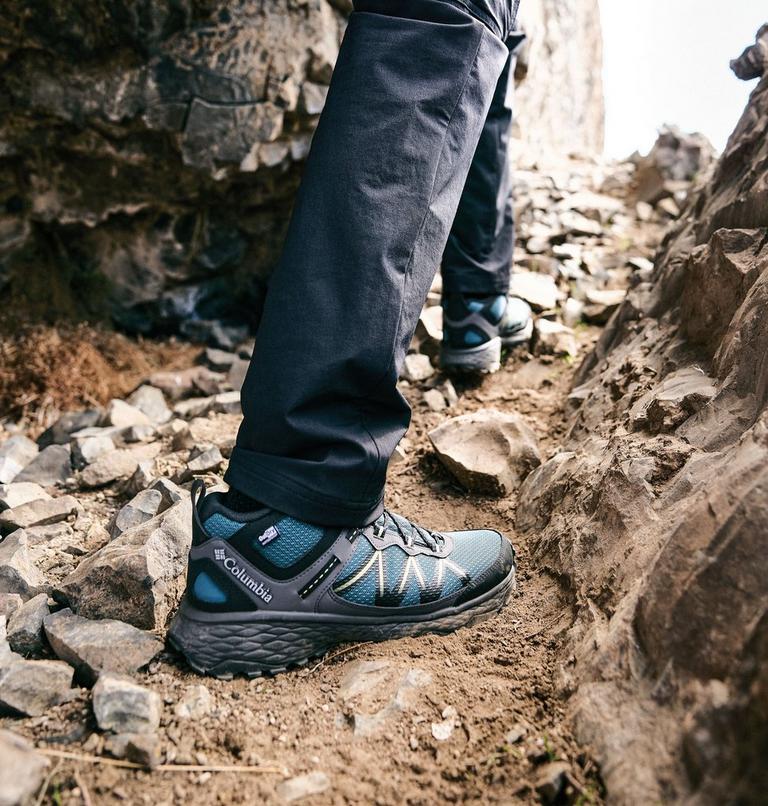 Men's Peakfreak Rush Mid Outdry Hiking Shoe, Color: Everblue, Citron Haze, image 11