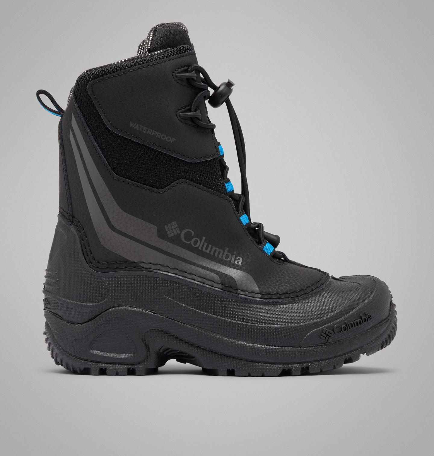 Детские ботинки Columbia Bugaboot Plus V Omni-Heat Boot, цвет: Чёрный / Синий — фото 1