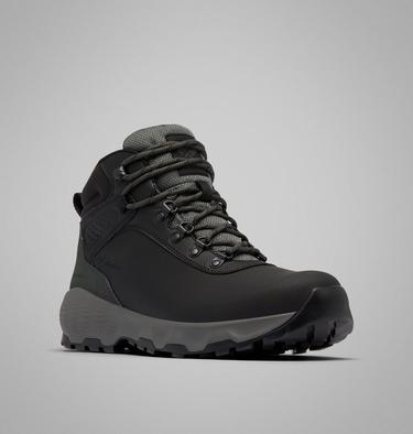 Men's Newton Wander LTR Mid Waterproof Boots, Color: Black, Grill, image 7