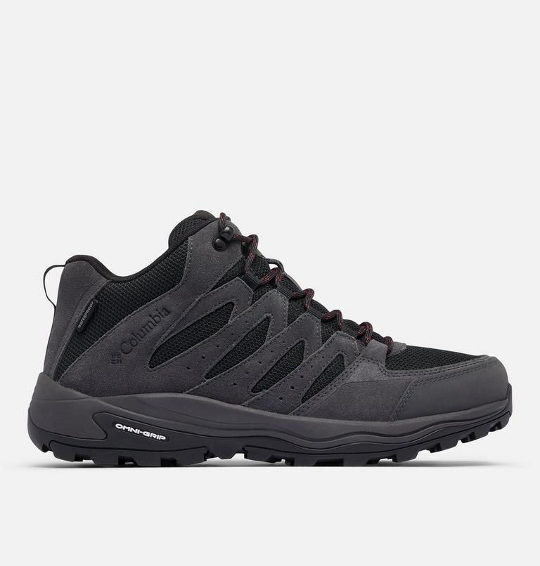 Zapatillas impermeables de media caña para caminar Redmond IV para hombre, Color: Black, Mountain Red, image 1