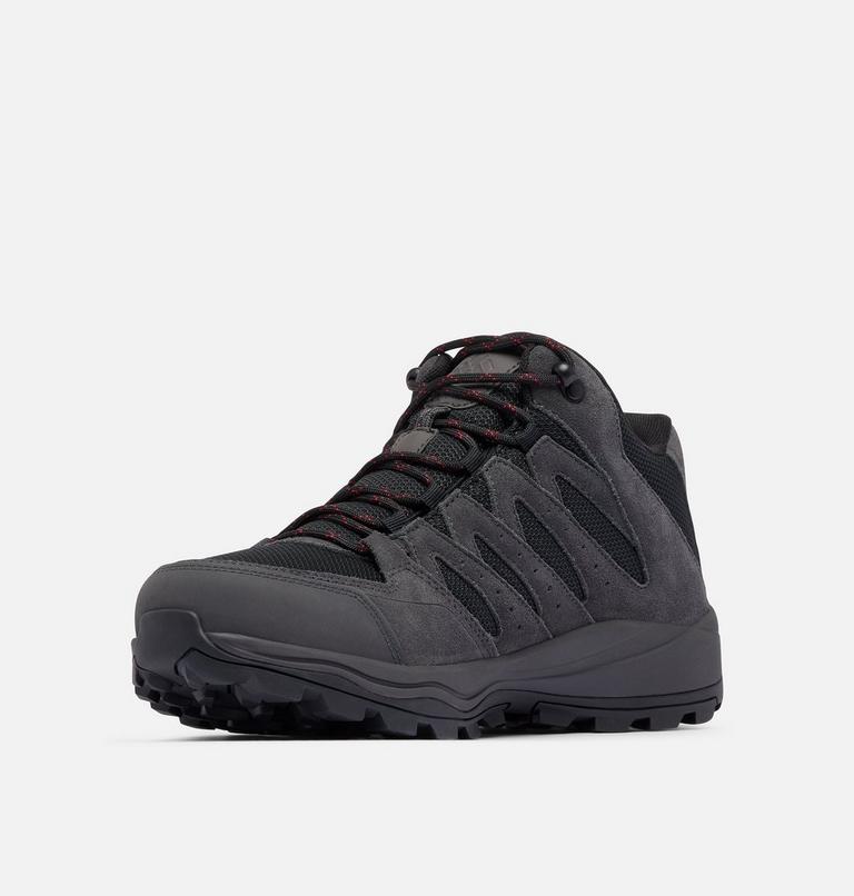 Zapatillas impermeables de media caña para caminar Redmond IV para hombre, Color: Black, Mountain Red, image 7