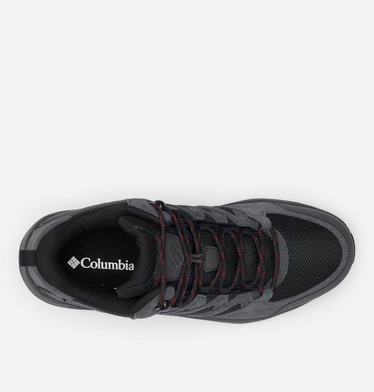 Zapatillas impermeables de media caña para caminar Redmond IV para hombre, Color: Black, Mountain Red, image 4
