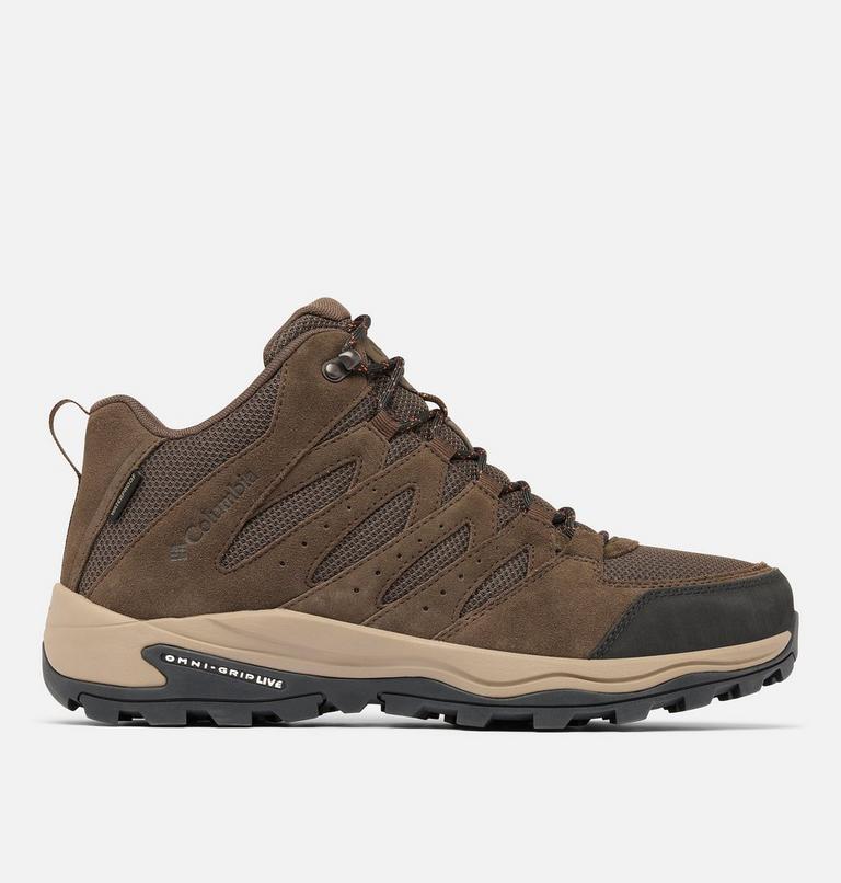 Men's Redmond IV Mid Waterproof Walking Shoe, Color: Cordovan, Tangy Orange, image 1