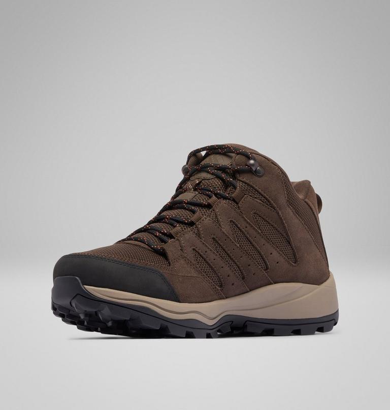 Men's Redmond IV Mid Waterproof Walking Shoe, Color: Cordovan, Tangy Orange, image 7