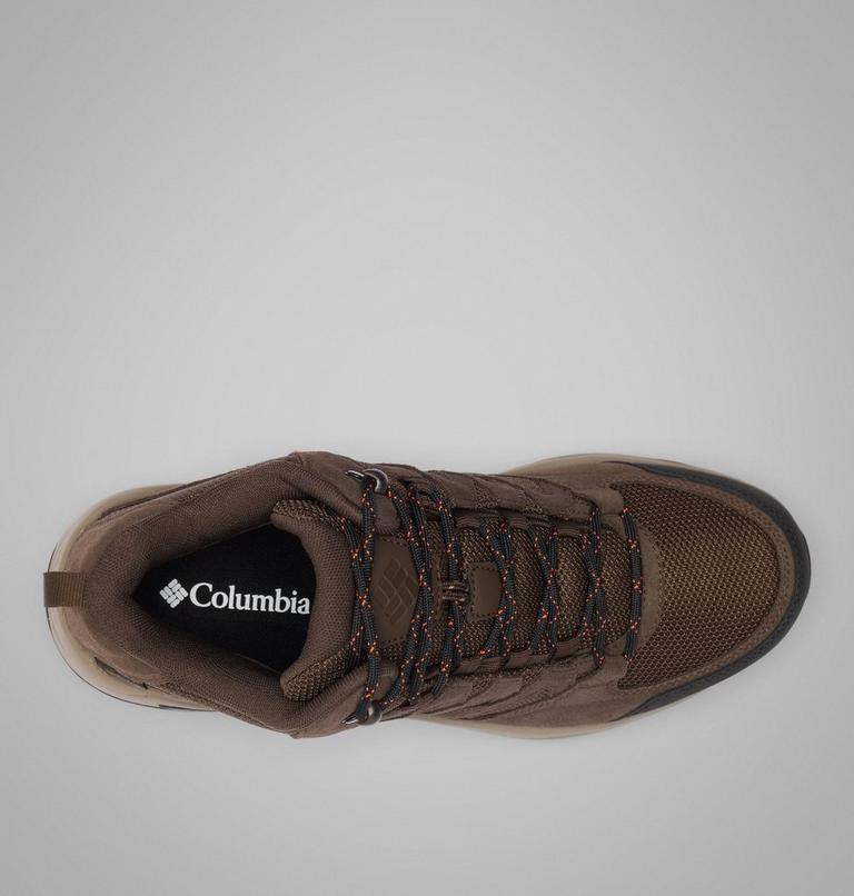 Men's Redmond IV Mid Waterproof Walking Shoe, Color: Cordovan, Tangy Orange, image 4