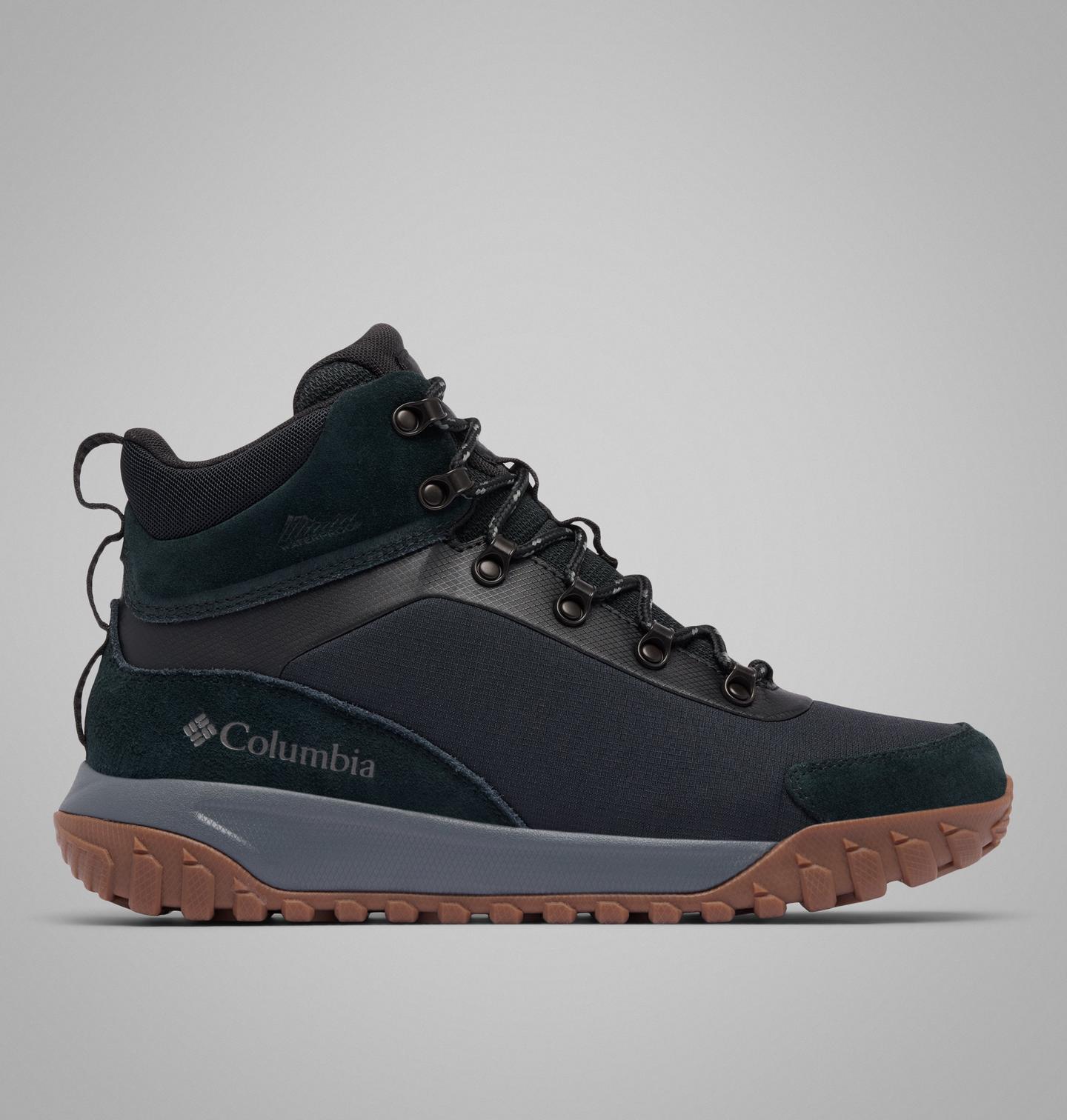 Мужские ботинки Columbia Burnsider Waterproof Boot, цвет: Чёрный / Серый — фото 1