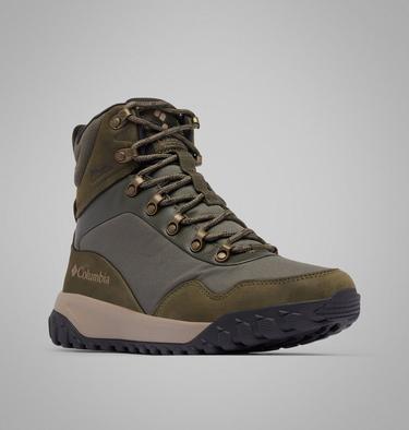 Men's Burnsider Omni-Heat Infinity Waterproof Winter Boot, Color: Deep Olive, Tangy Orange, image 3