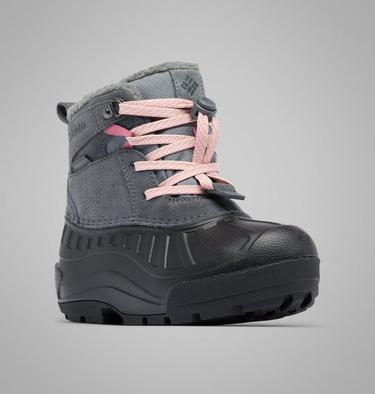 Youth Powderbug Alpine Waterproof Winter Boot, Color: Graphite, Pink Haze, image 7