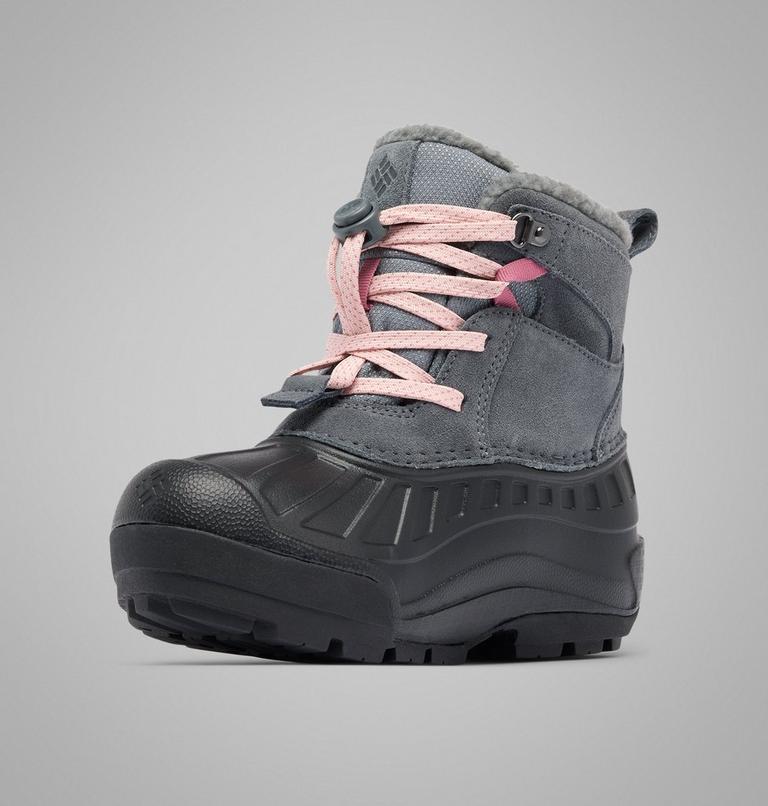 Big Kids' Powderbug Alpine Waterproof Boot, Color: Graphite, Pink Haze, image 7