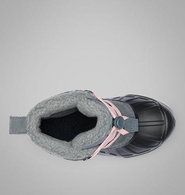 Youth Powderbug Alpine Waterproof Winter Boot, Color: Graphite, Pink Haze, image 8