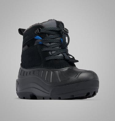 Youth Powderbug Alpine Waterproof Winter Boot, Color: Dark Grey, Mountain Blue, image 11