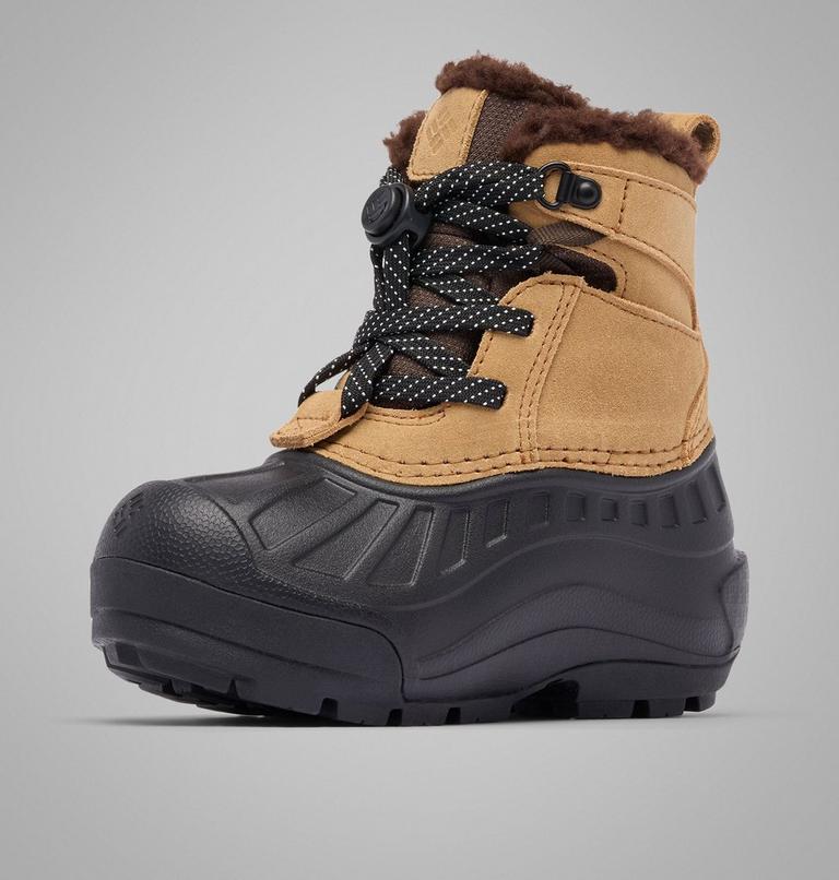 Little Kids' Powderbug Alpine Waterproof Boot, Color: Sahara, Black, image 7