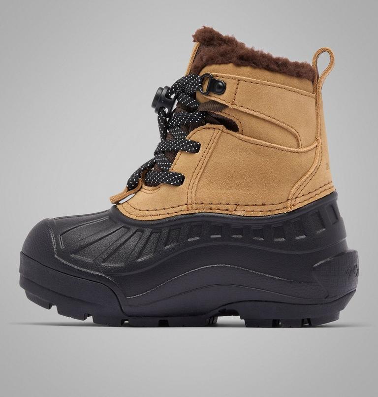 Little Kids' Powderbug Alpine Waterproof Boot, Color: Sahara, Black, image 6