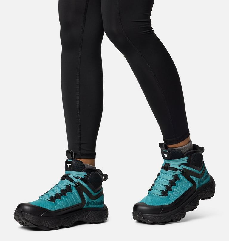 Women's Escape Thrive Titanium OutDry Mid Shoe, Color: Teal, Black, image 10