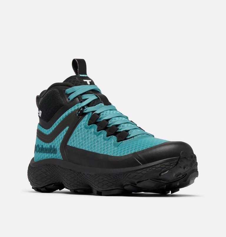 Women's Escape Thrive Titanium OutDry Mid Shoe, Color: Teal, Black, image 3