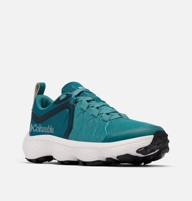 Women's Escape Thrive Titanium Trail Running Shoe, Color: Teal, White, image 3