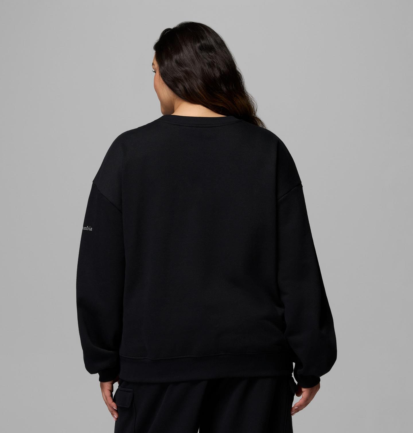 Женский свитшот Columbia Aldermore Sweatshirt - Plus Size, цвет: Чёрный — фото 3