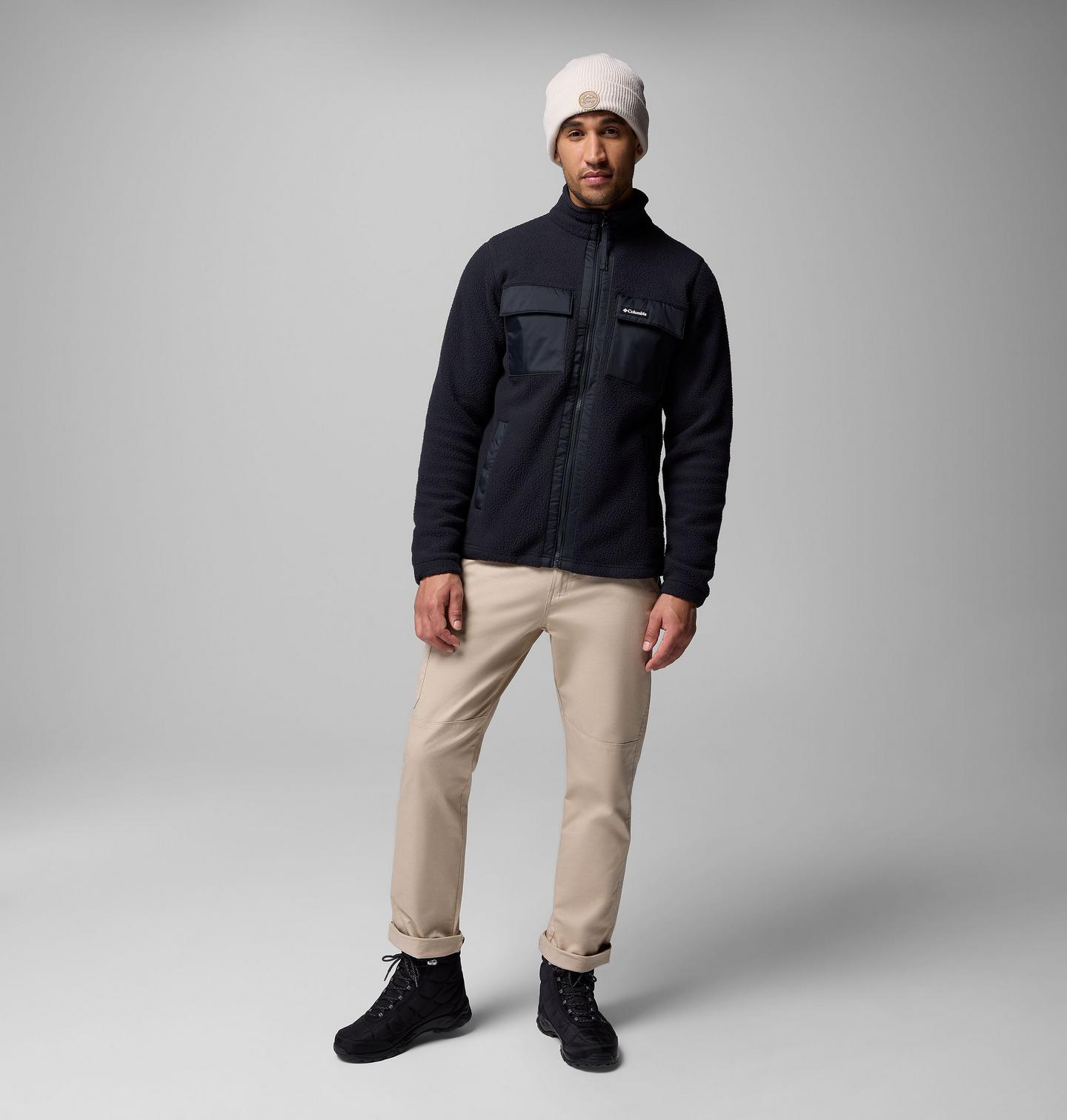 Мужские куртки Columbia Juniper Peak Full Zip Fleece, цвет: Чёрный, вариант 1 — фото 2