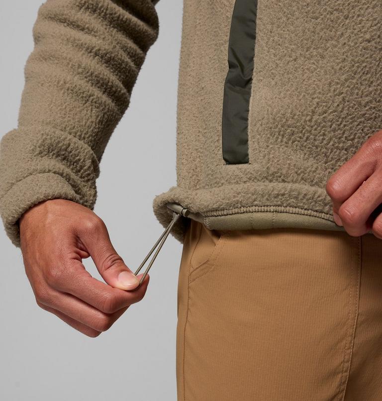 Men's Juniper Peak Fleece Jacket, Color: Stone Green, Greenscape, image 7