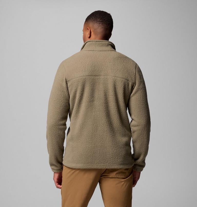 Men's Juniper Peak Fleece Jacket, Color: Stone Green, Greenscape, image 3