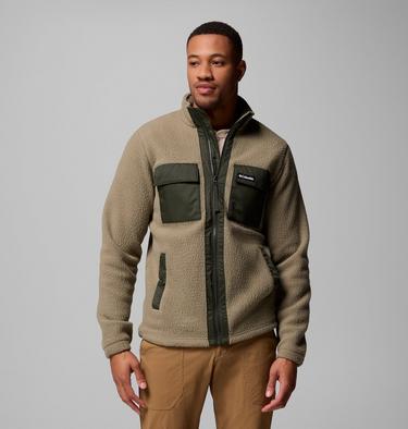 Veste Polaire Juniper Peak Homme, Color: Stone Green, Greenscape, image 1