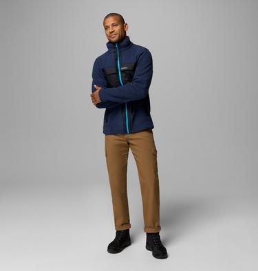Men's Juniper Peak Fleece Jacket, Color: Collegiate Navy, Black, image 6