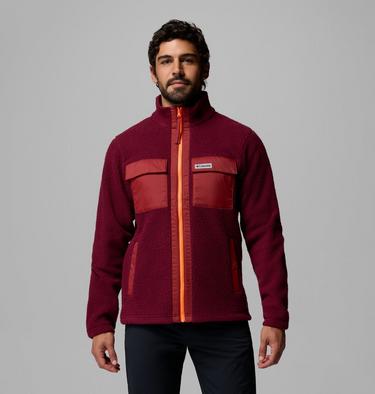 Men's Juniper Peak Fleece Jacket, Color: Rich Wine, Red Oxide, image 1