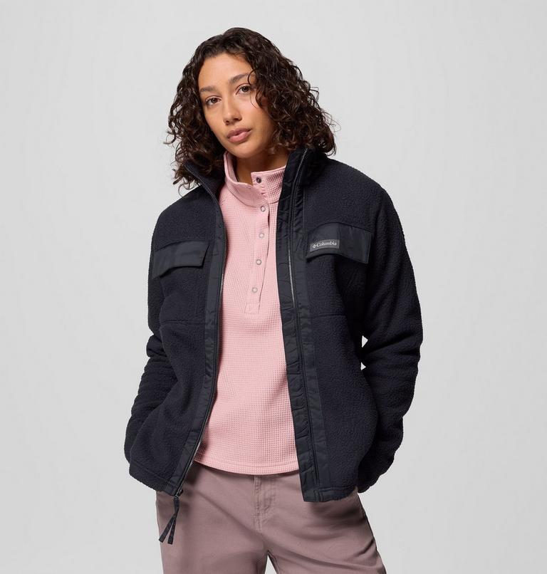 Forro polar con cremallera completa Juniper Peak para mujer, Color: Black, image 5