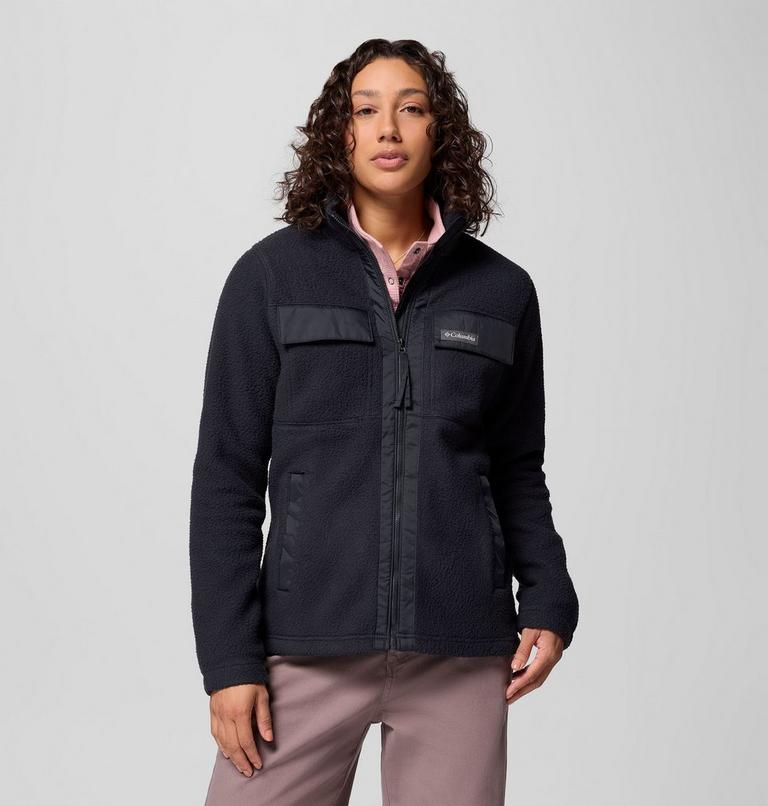 Forro polar con cremallera completa Juniper Peak para mujer, Color: Black, image 1