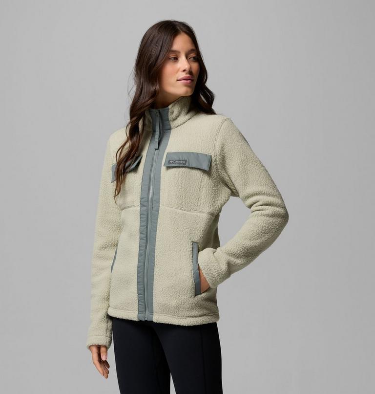 Forro polar con cremallera completa Juniper Peak para mujer, Color: Safari, Sedona Sage, image 4