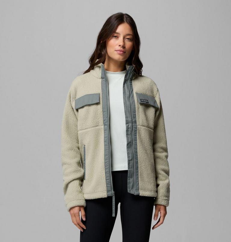 Forro polar con cremallera completa Juniper Peak para mujer, Color: Safari, Sedona Sage, image 5