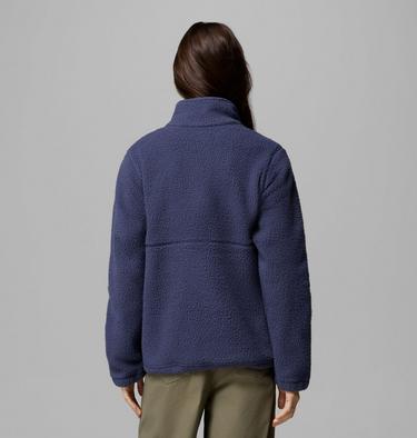 Women's Juniper Peak Full Zip Fleece Jacket, Color: Nocturnal, Rainy Day, image 7
