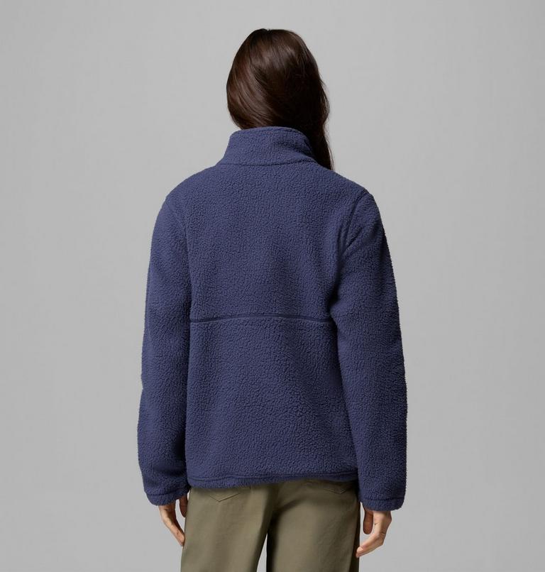 Women's Juniper Peak Full Zip Fleece Jacket, Color: Nocturnal, Rainy Day, image 3