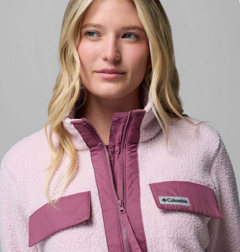 Women's Juniper Peak Full Zip Fleece Jacket, Color: Mineral Pink, Antique Mauve, image 6