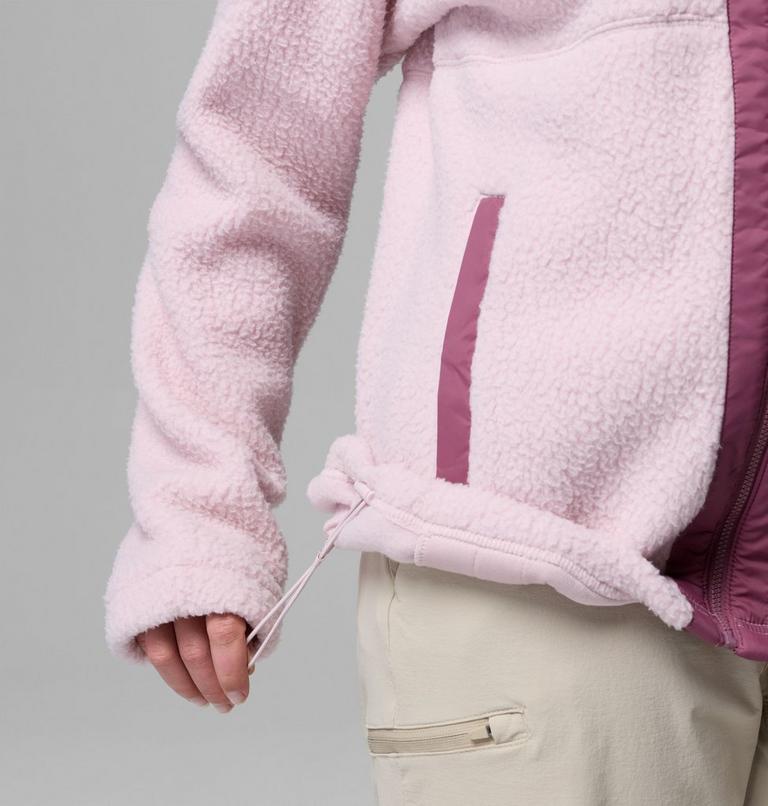 Women's Juniper Peak Full Zip Fleece Jacket, Color: Mineral Pink, Antique Mauve, image 7