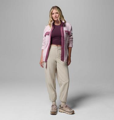Women's Juniper Peak Full Zip Fleece Jacket, Color: Mineral Pink, Antique Mauve, image 4