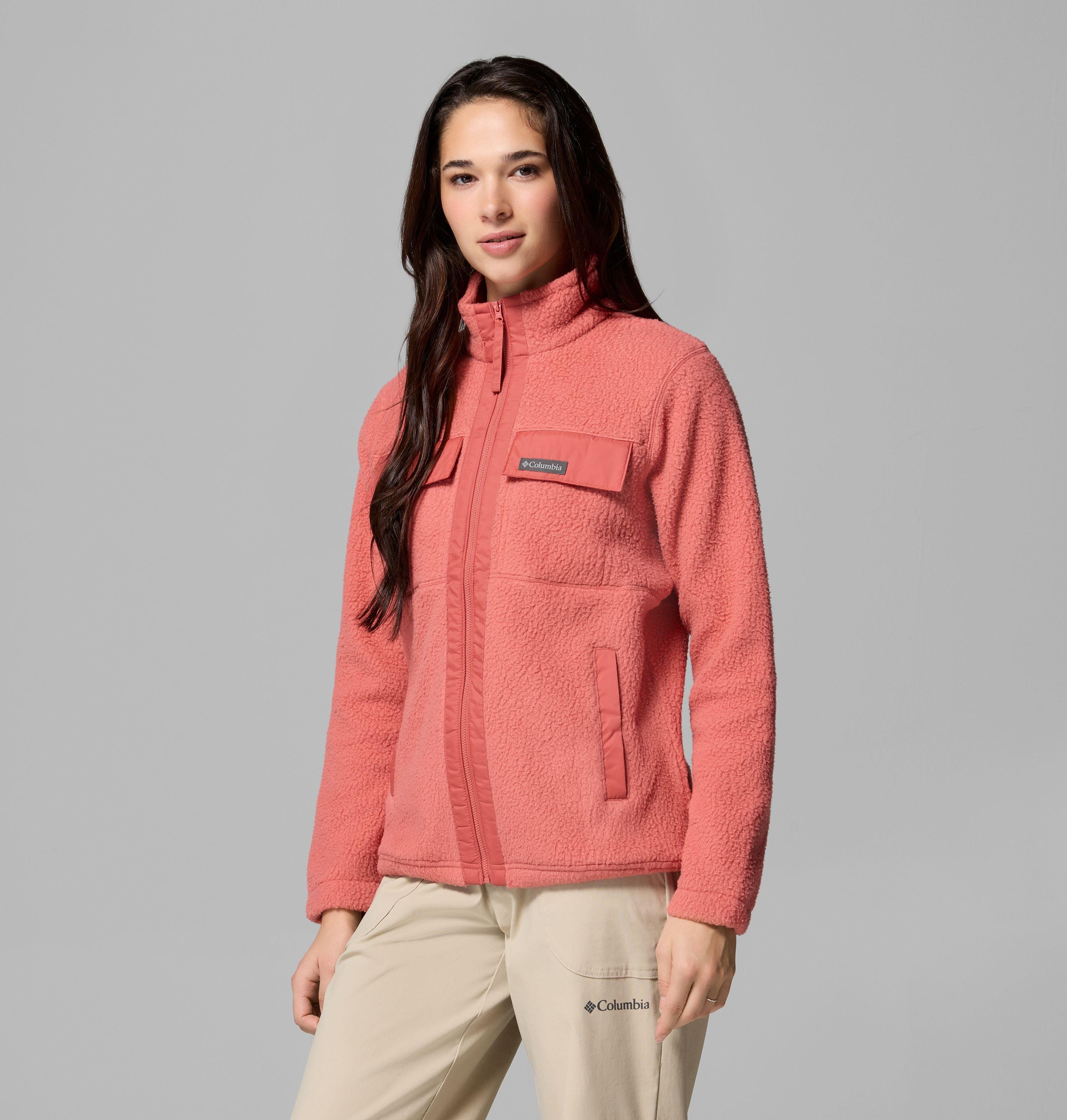 Columbia Sportswear Women's Red Columbia - Juniper Peak™ Full Zip Fleece Jacket - Washed Extra Large
