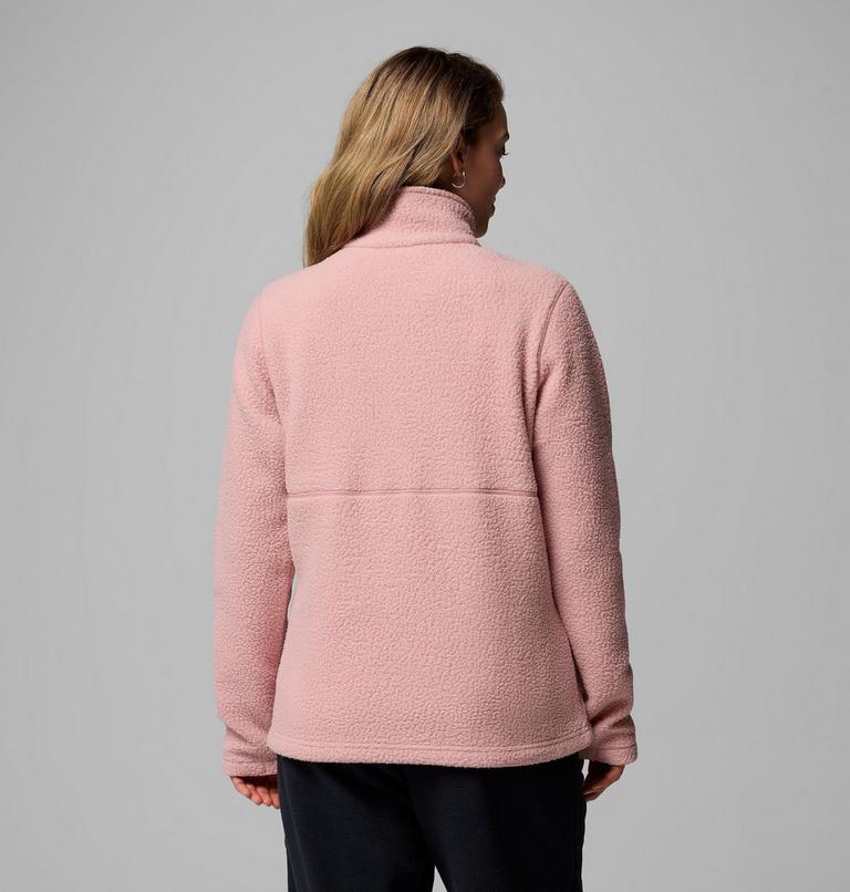 Forro polar con cremallera completa Juniper Peak para mujer, Color: Eraser Pink, Rich Wine, image 3