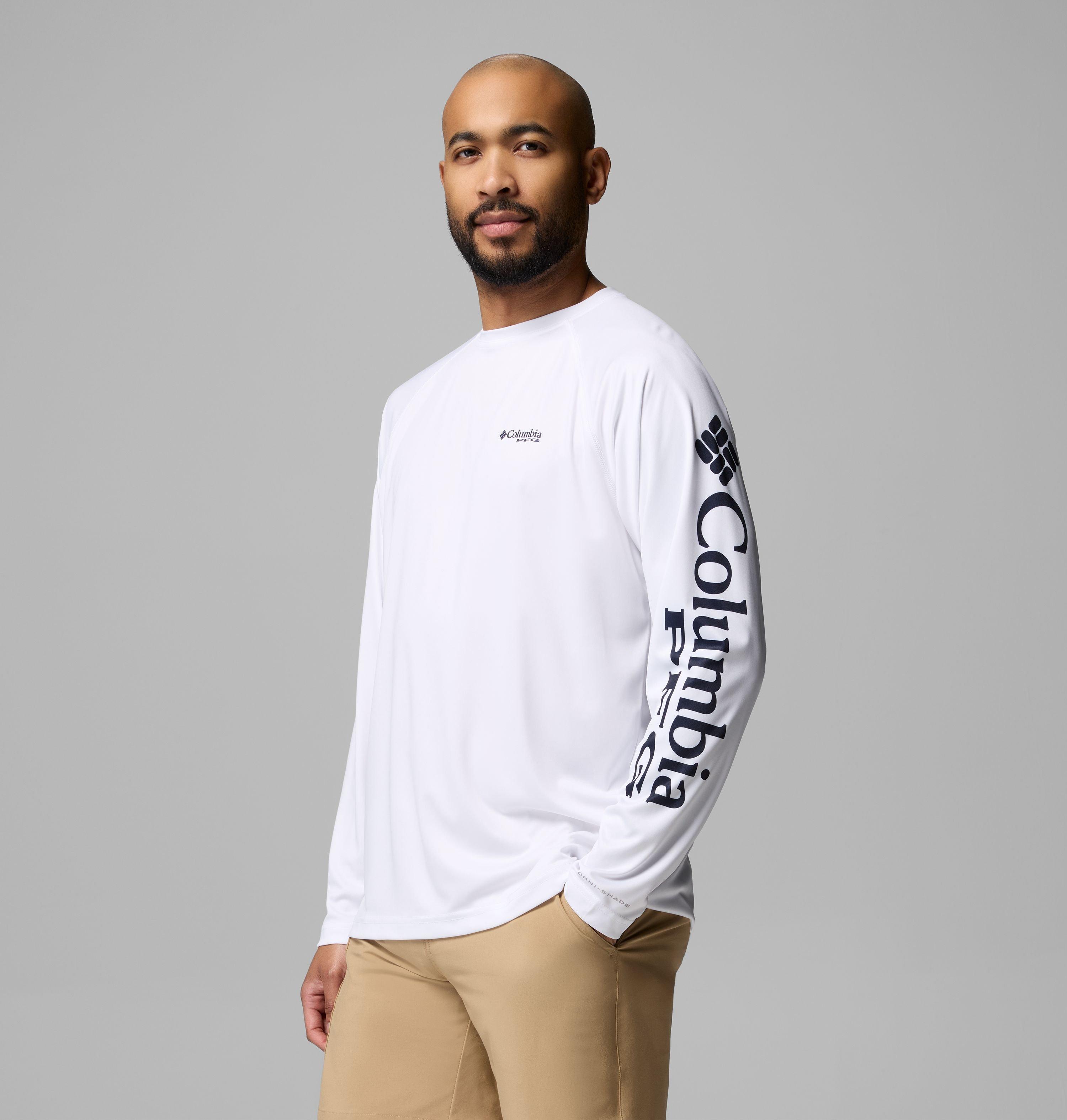 Men's PFG Deep Waves Flag Long Sleeve Shirt | 101 | XXL 4