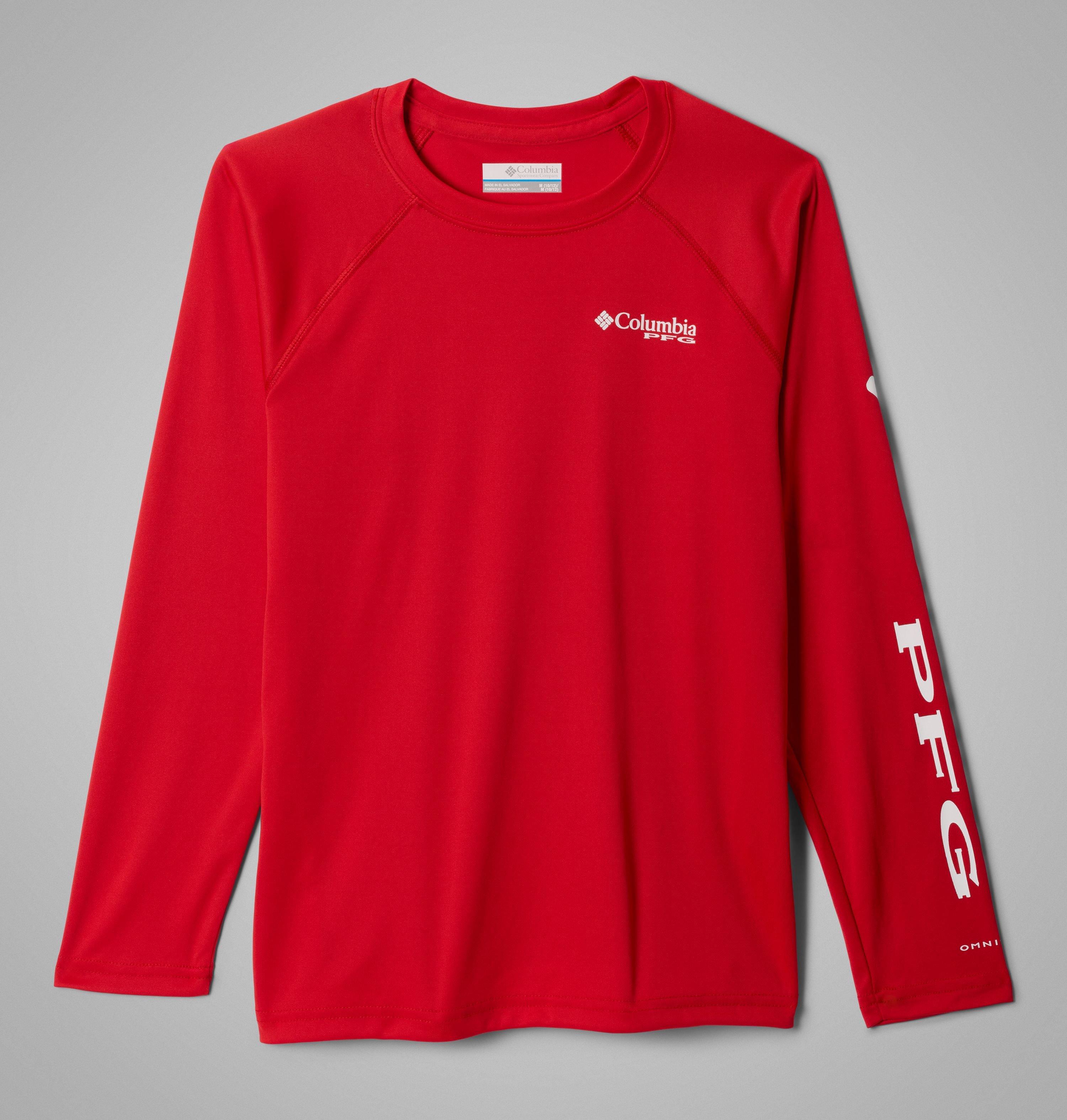 Kids' PFG Deep Waves Flag Long Sleeve 1