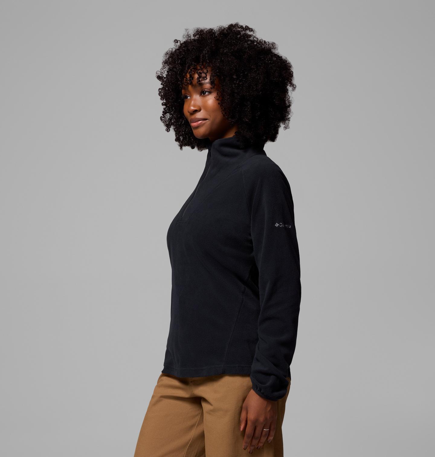 Женские толстовки Columbia Pine Ridge Half Zip Fleece, цвет: Чёрный — фото 3