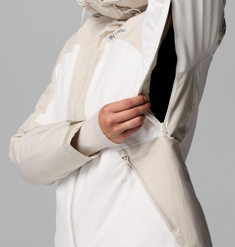 Giacca da sci impermeabile Liftline da donna, Color: Sea Salt, Dark Stone, image 11