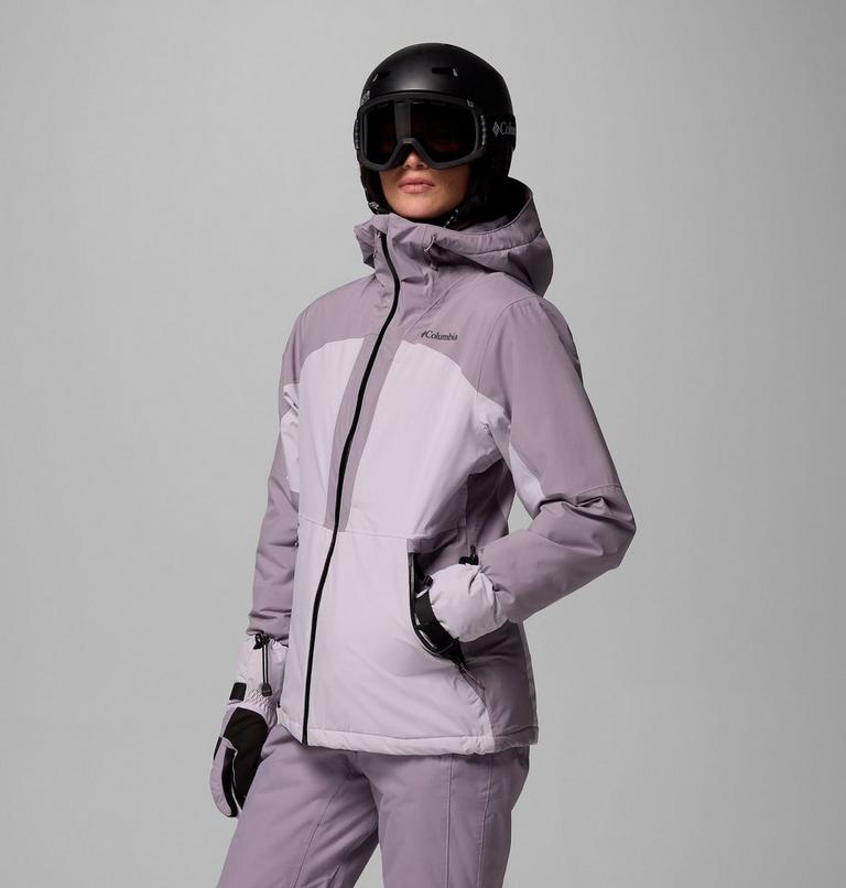 Women's Liftline Waterproof Ski Jacket, Color: Lavender Pearl, Shale Purple, image 4
