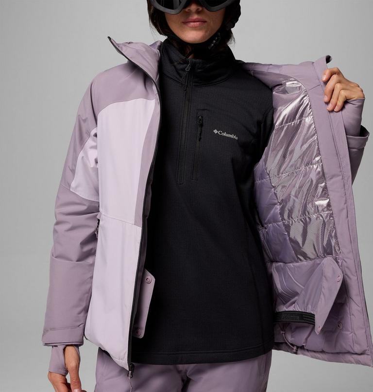 Women's Liftline Waterproof Ski Jacket, Color: Lavender Pearl, Shale Purple, image 8