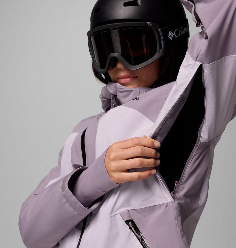Women's Liftline Waterproof Ski Jacket, Color: Lavender Pearl, Shale Purple, image 9