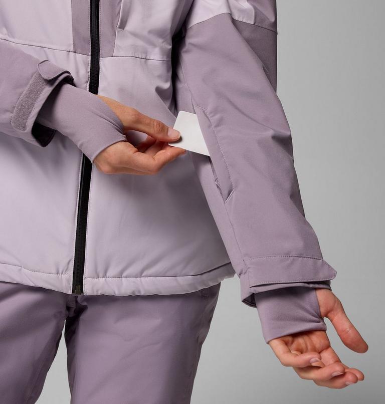 Women's Liftline Waterproof Ski Jacket, Color: Lavender Pearl, Shale Purple, image 11