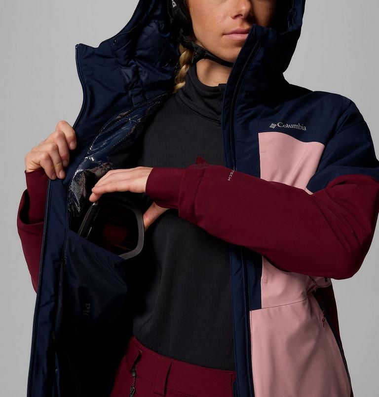 Chaqueta de esquí impermeable Liftline para mujer, Color: Eraser Pink, Collegiate Navy, Rich Wine, image 5